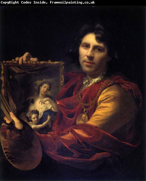 Adriaen van der werff portrait of his wife Margaretha van Rees and their daughter Maria